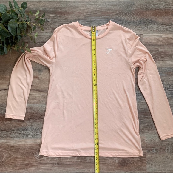Gymshark Blush Pink Training Long Sleeve Crewneck Top - Full Length - Picture 13 of 14
